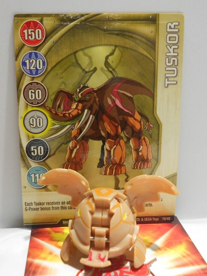 Bakugan Tuskor Tan Subterra B1 Classic 400G - Tuskor Gate Card - AS IS - Image 1 of 4