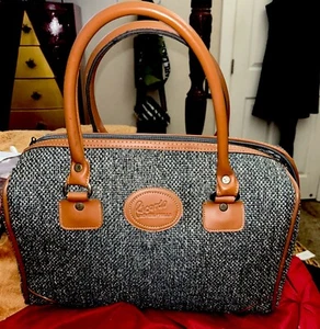Ricardo Beverly Hills Essentials Organizer Gray Wool With Leather Accents - Picture 1 of 10