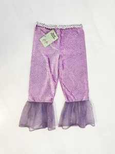 New Small Miracles Girls Play Dress Up Purple Metallic Star Tulle Ruffle Pants S - Picture 1 of 1