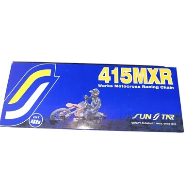 Цепь привода Sunstar 415 MXR 108 звеньев KTM/Husqvarna 50 SX/50 SX Mini/50 SXS - Изображение 1 из 4