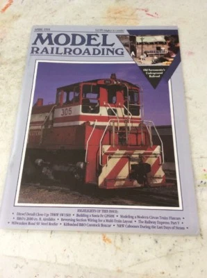 TRAIN MAGAZINE MODEL RAILROADING April  1991 - Image 1 of 4