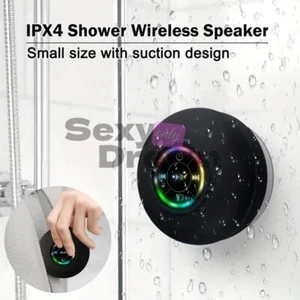 Portable Mini Bluetooth Speaker Waterproof Shower Speaker LED Light Hands-free - Afbeelding 1 van 27