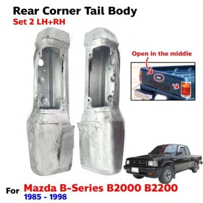 Rear Corner Tail Body Cover Fits Mazda B-Series B2000 B2200 Truck 1985-98 Set 2 Foto 1 de 4