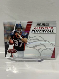 Eric Decker 2010 Panini Certificato Potenziale RC Rosso /100 Rookie #2 Denver Broncos - Foto 1 di 3
