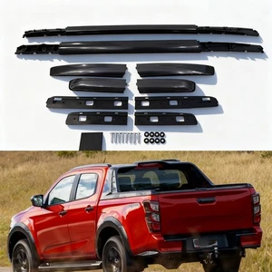 2PCS Roof Rack Rails Fits for ISUZU D-MAX DMAX 2020-2024 Black Roof Rack Bars - Picture 1 of 9