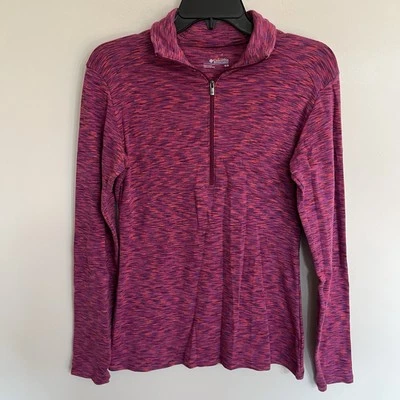 Columbia Women's Outerspaced Half Zip Pink Long Sleeve Shirt Size Medium - Image 1 of 4