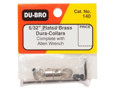 DuBro RC Remote Control Wheel Collars 5/32" 5/32 Brass Dura Collars DUB140 - Image 1 of 3