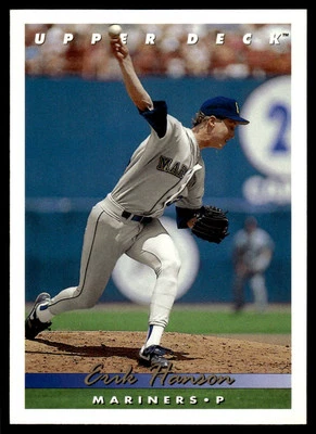 1993 Upper Deck #338 Erik Hanson - Image 1 of 2
