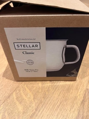 Stellar 1000  Stainless Steel Jug Style Sauce Pot or Milk Pan 14cm 1.7L - image 1 of 4