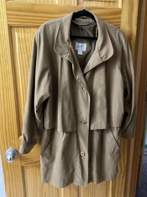 Gabardina vintage Jacqueline Ferrar para mujer 1x tostada Foto 1 de 4