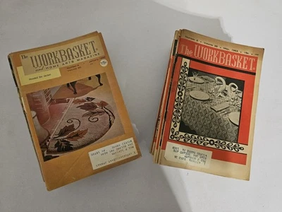 1960's WORKBASKET magazines Lot Of 34 Crafting Sewing - Image 1 of 4