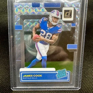 2022 Panini Clearly Donruss James Cook RC Rated Rookie Mosaic Prizm Case Hit SSP - Picture 1 of 1