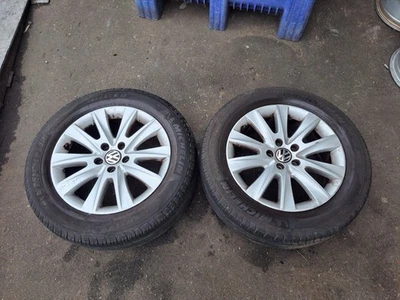 2x VW Tiguan Alufelgen mit Reifen 235/55R17 Dot 3816 ET43 - Bild 1 von 4