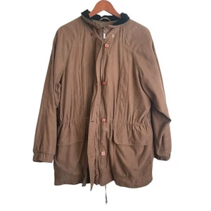 Jones New York Women Coat Jacket XL Tan Adjustable Removable Liner Gorpcore - Picture 1 of 15