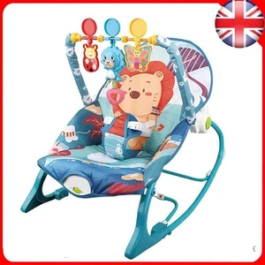 Baby Bouncer Rocker Swing Vibration Chair Soft Soothing Music Infant To Toddler - Picture 1 of 24