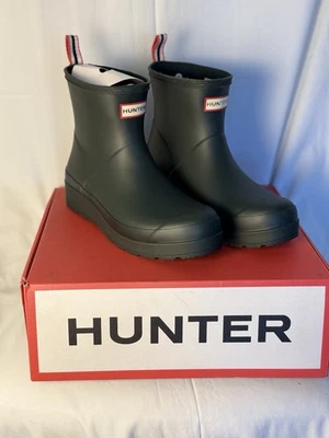Женские резиновые и водонепроницаемые короткие дождевые сапоги Wellington PLAY Hunter размер 10 - Изображение 1 из 4
