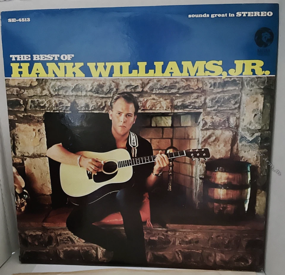 Hank Williams Jr. "The Best of   (1967 MGM Vinyl LP SE-4513) Excellent Condition - Image 1 of 4