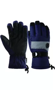 Guantes de snowboard de esquí impermeables para niños HighLoong transpirables - azul marino - talla: 13/15 - Imagen 1 de 2
