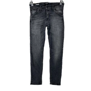 JACK&JONES GLENN Gris Elástico Ajustado Vaqueros W32 L32 - Imagen 1 de 10