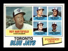 1977 Topps Roy Hartsfield #113 Toronto Blue Jays
