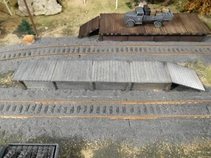 Muelle de carga plataforma pintada a mano personalizada piezas ferroviarias HO Roco DP592 - Imagen 1 de 2