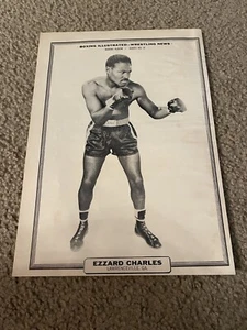 Vintage EZZARD CHARLES Boxer Boxing Pinup Photo Magazine Clipping 1960 - Picture 1 of 1