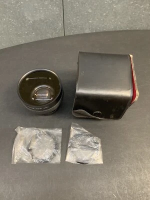 Wide Conversion Lens x0.6 Black Camera Lens Japan W/ Covers & Case - Image 1 of 4