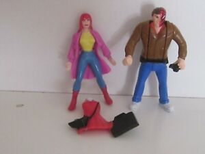 1995 Spiderman McDonald's Toys: Mary Jane and Peter Parkert