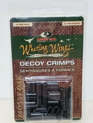 24 pack Decoy Crimps Black Anodized Aluminum Whistling Wings - Image 1 of 4
