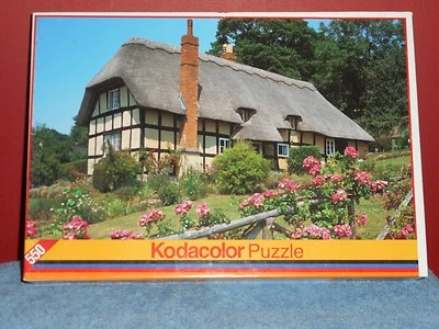 Rompecabezas Kodacolor CASA DE CAMPO CON ESCOBILLAS 550 piezas #21040 vintage nuevo sellado Foto 1 de 4