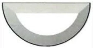 4" Clear Glass Half Circle Bevels Box of 30 B4HC - Picture 1 of 3