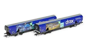 Hornby Doppelpack Drax Northern Powerhouse Biomassewagen - Auswahl aus Dropdown - Bild 1 von 3