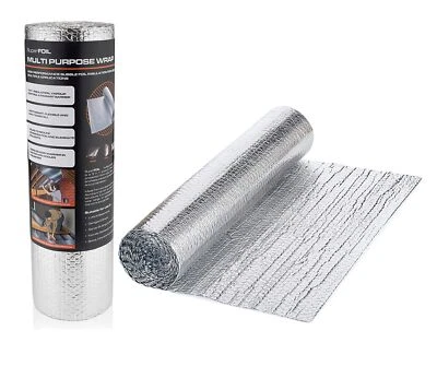 SuperFOIL Bubble Wrap Insulation Roll Loft Roof Shed Hutch Insulation 7.5 x 0.6m