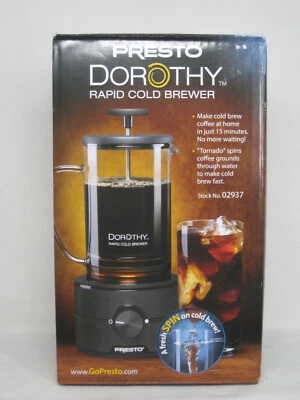 Presto Dorothy Rapid Cold Brewer Coffee Maker New in Box Brews 22 Ounces - Image 1 of 4