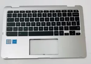 ASUS CHROMEBOOK FLIP C302CA LAPTOP Palmrest UK Keyboard With WiFi Antenna - Picture 1 of 9
