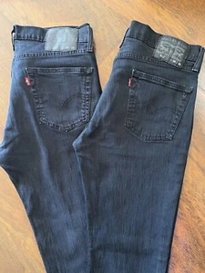 Levi’s Herren 2 PAAR 34x29 511 SLIM FIT DENIM JEANS schwarz Stretch Reißverschluss Hosenschlitz 5 Taschen - Bild 1 von 17