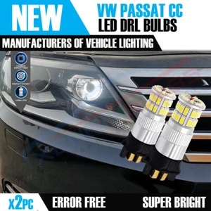 2x PW24W 36 SMD LED DRL Daytime Light White Bulbs VW Passat CC BMW F30 F31 - Picture 1 of 7