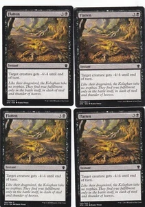flatten Dragons of Tarkir MTG Magic the Gathering black swamp x4 - Picture 1 of 2