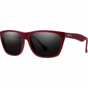 SMITH OPTICS Tioga Sunglasses, Matte Crystal Deep Maroon / Blackout - Picture 1 of 1
