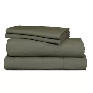 Ardor Boudoir Vintage Washed Sheet Set - Khaki - Queen - Picture 1 of 3
