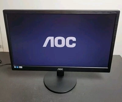 AOC E970SW 19" LED Monitor - Black VGA Power cable included - Image 1 of 4