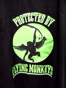 Wizard of Oz NEU Protected By Flying Monkey Herren T-Shirt schwarz 2 XL Baumwolle - Bild 1 von 5