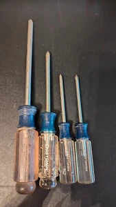 4 Craftsman Phillips Screwdriver Driver Set 41297 41295 41294 WF # 1 2 3 USA - Picture 1 of 8