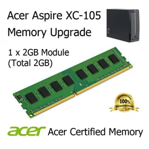 2GB DDR3 Arbeitsspeicher Upgrade für Acer Aspire XC-105 Desktop PC3-12800U 1600MHz - Bild 1 von 3