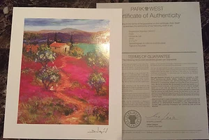 Duaiv "Arrivee au Lac" Seriolithograph with COA & Signed 2015, 8 1/2 X 7" - Picture 1 of 1