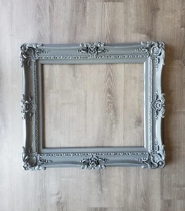 Grauer Bilderrahmen Original verzierter Bilderrahmen Leinwand Kunstdruck 16x20, 20x24 - Bild 1 von 7