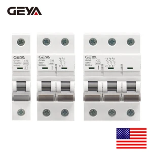 GEYA MCB Mini Interruttore 1/2/3P Tipo C 6 10 16 25 32 40 50 63 80 100 125Amp - Foto 1 di 14