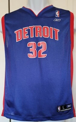 Camiseta deportiva Reebok Richard RIP Hamilton #32 Detroit Pistons para niños talla grande 14/16 Foto 1 de 4