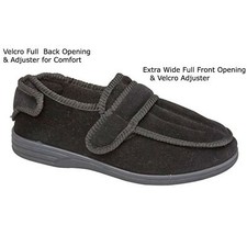 extra wide fit mens shoes velcro fastening