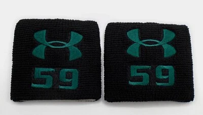 Pulseras Under Armour Jugador #59 Adulto Negro Béisbol Fútbol Foto 1 de 4